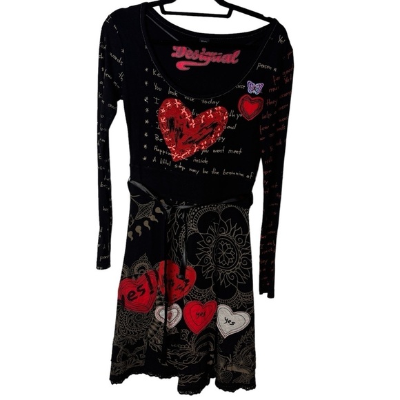 Desigual Heart & Butterfly Fit and flare dress - Picture 2 of 14